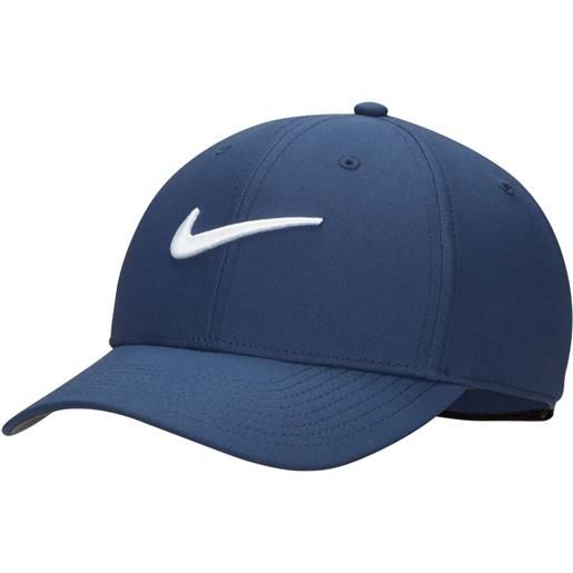 Nike berretto da tennis Nike dri-fit club structured swoosh cap - midnight navy/white