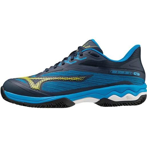 Mizuno scarpe da tennis da uomo Mizuno wave exceed light 2 cc - dress blues/bolt2 neon/closine