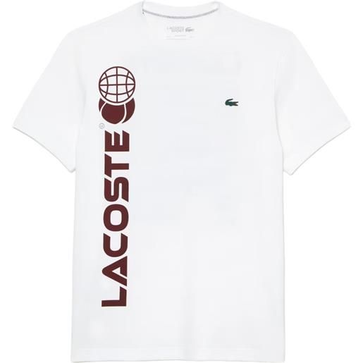 Lacoste t-shirt da uomo Lacoste. Tennis x daniil medvedev regular fit t-shirt - white