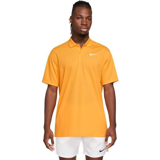 Nike polo da tennis da uomo Nike court dri-fit pique polo - sundial/white