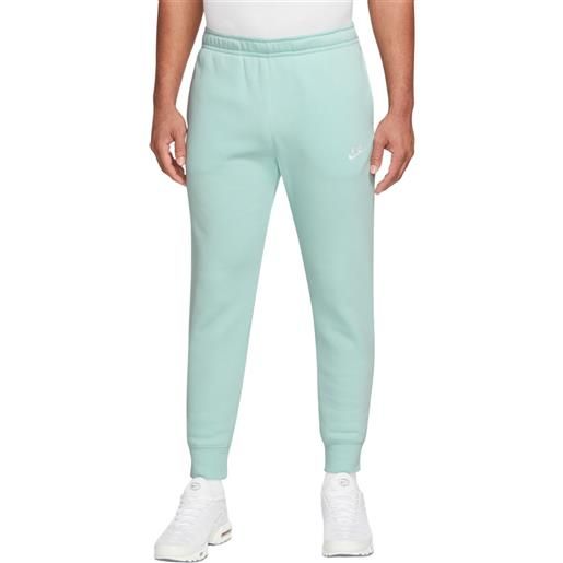 Nike pantaloni da tennis da uomo Nike sportswear club fleece - jade ice/jade ice/white