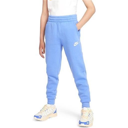 Nike pantaloni per ragazze Nike club fleece jogger - polar/white