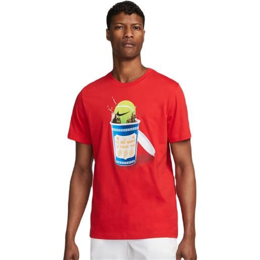 Nike t-shirt da uomo Nike court tennis t-shirt - university red