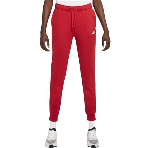 Nike pantaloni da tennis da donna Nike sportswear club fleece pant - unversity red/white
