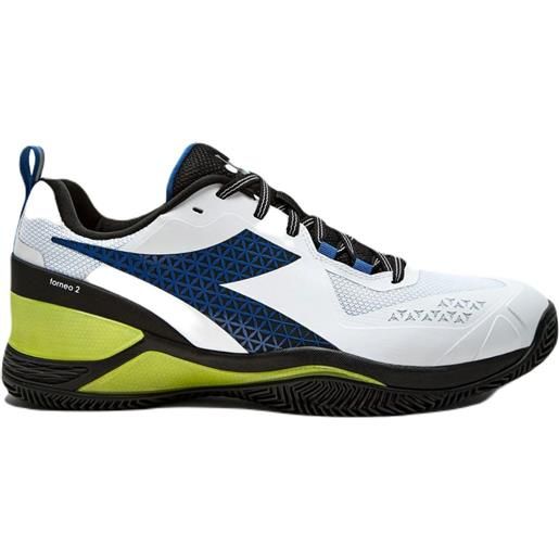Diadora scarpe da tennis da uomo Diadora blushield torneo 2 clay - white/deja vu blue/black