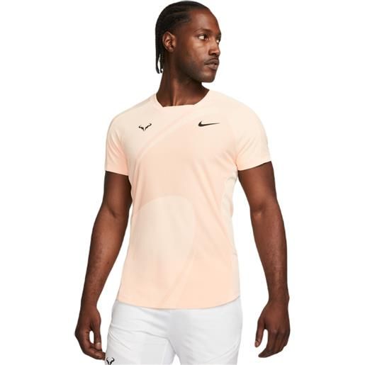 Nike t-shirt da uomo Nike dri-fit rafa tennis top - ice peach/black