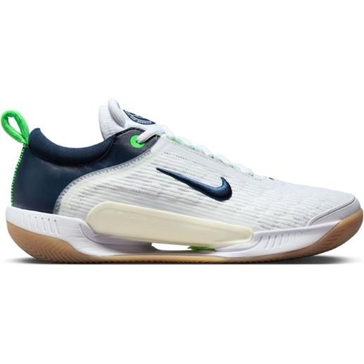 Nike scarpe da tennis da uomo Nike zoom court nxt clay - white/midnight navy/green strike