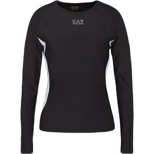 EA7 felpa da tennis da donna EA7 woman jersey t-shirt - black