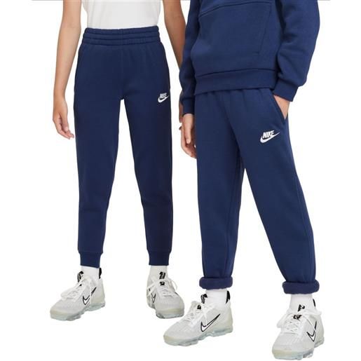 Nike pantaloni per ragazze Nike club fleece jogger - midnight navy/white