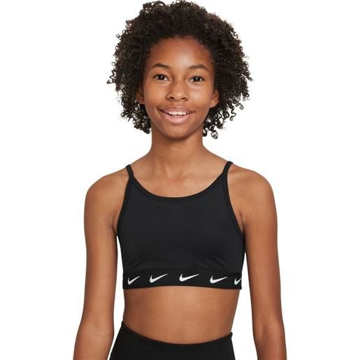 Nike reggiseno per ragazze Nike dri-fit one sports bra - black/white