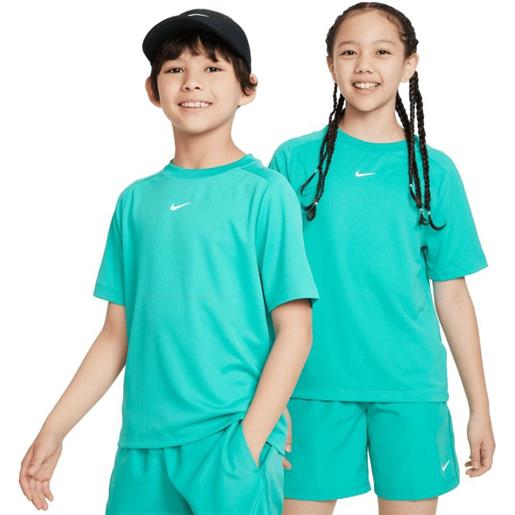 Nike maglietta per ragazzi Nike dri-fit multi+ training top - clear jade/white