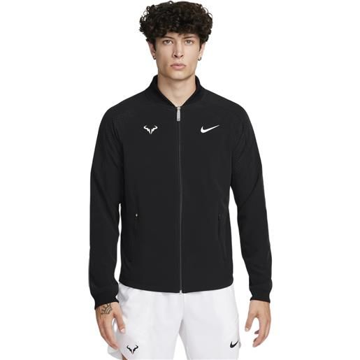 Nike felpa da tennis da uomo Nike court dri-fit rafa jacket - black/white