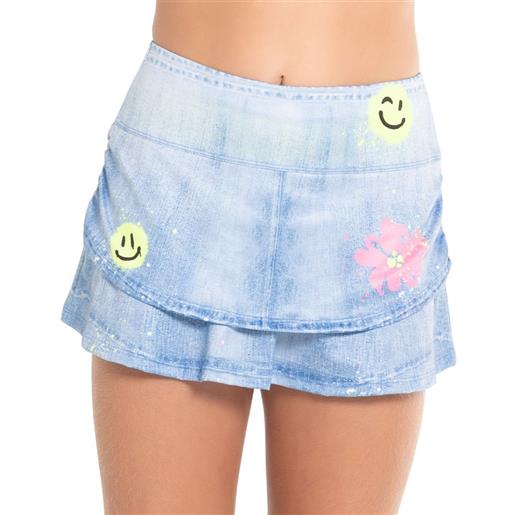 Lucky in Love gonnellina per ragazze Lucky in Love novelty print smiles for miles skirt - multicolor