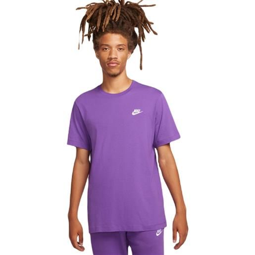 Nike t-shirt da uomo Nike sportswear club t-shirt - purple cosmos