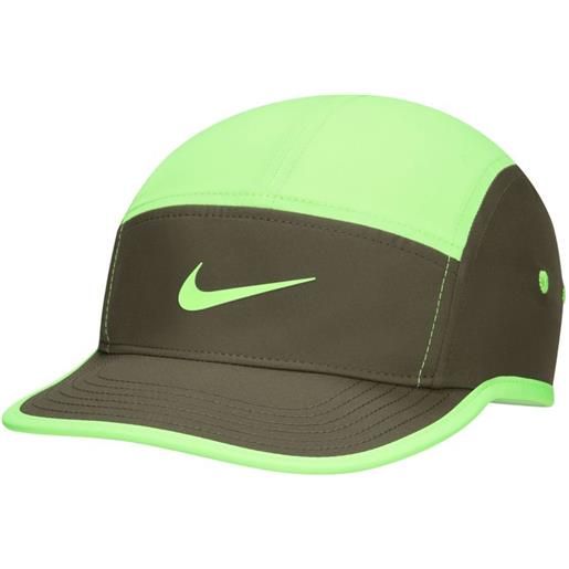 Nike berretto da tennis Nike dri-fit fly cap - lime blast/medium olive/lime blast