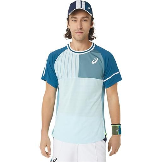 Asics t-shirt da uomo Asics match short sleeve top - aquamarine