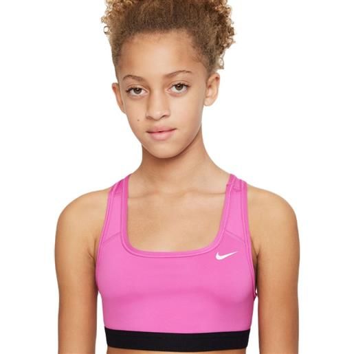 Nike reggiseno per ragazze Nike swoosh bra - playful pink/black//white