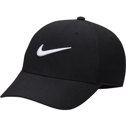 Nike berretto da tennis Nike dri-fit club structured swoosh cap - black/white