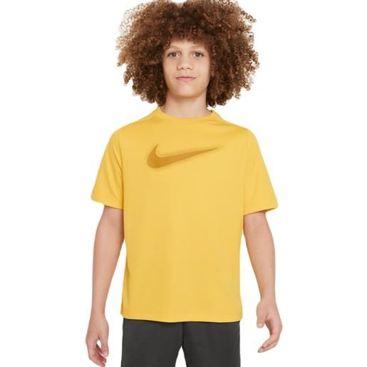 Nike maglietta per ragazzi Nike dri-fit multi+ top - vivid sulfur/bronzine