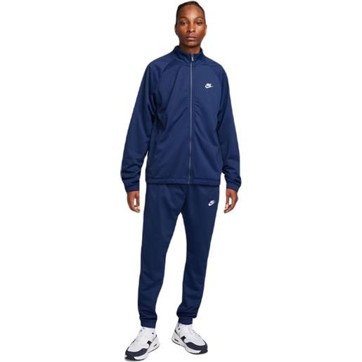 Nike tuta da tennis da uomo Nike club sportswear sport casual track suit - midnight navy/white