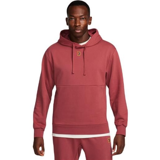 Nike felpa da tennis da uomo Nike court fleece tennis hoodie - cedar