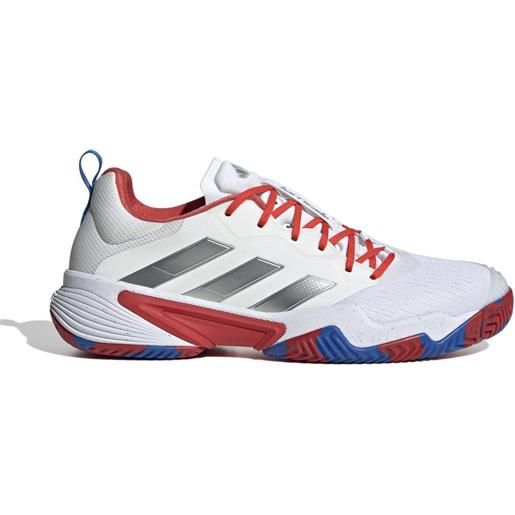 Adidas scarpe da tennis da uomo Adidas barricade m - cloud white/silver metallic/bright royal