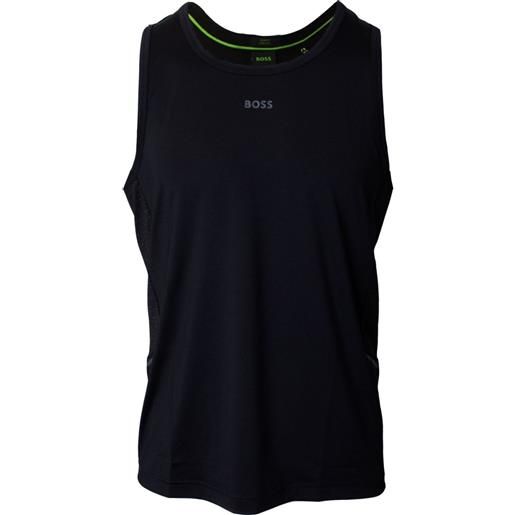BOSS t-shirt da uomo BOSS slim-fit tank top with decorative reflective pattern - black