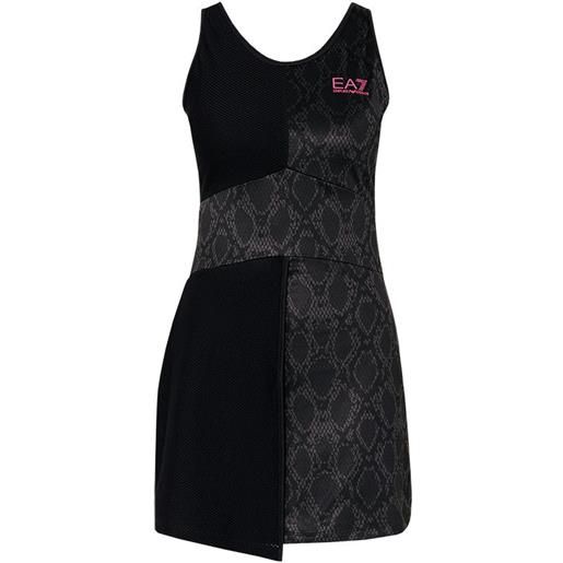 EA7 vestito da tennis da donna EA7 woman jersey dress - black python