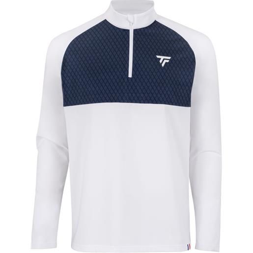 Tecnifibre t-shirt da tennis da uomo Tecnifibre thermo zipper longsleeves - white