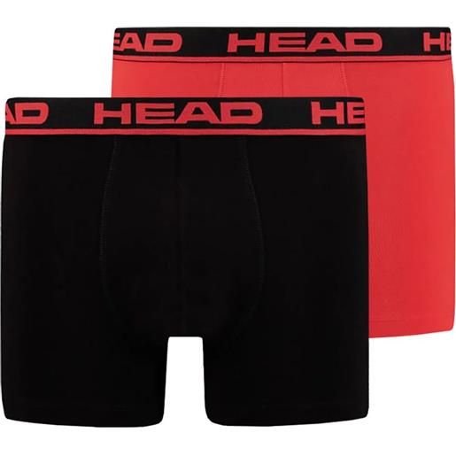 Head boxer sportivi da uomo Head men's boxer 2p - grey/red combo