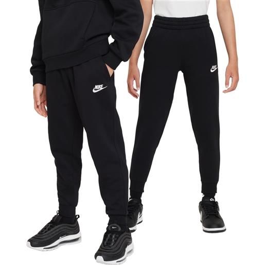 Nike pantaloni per ragazze Nike club fleece jogger - black/white