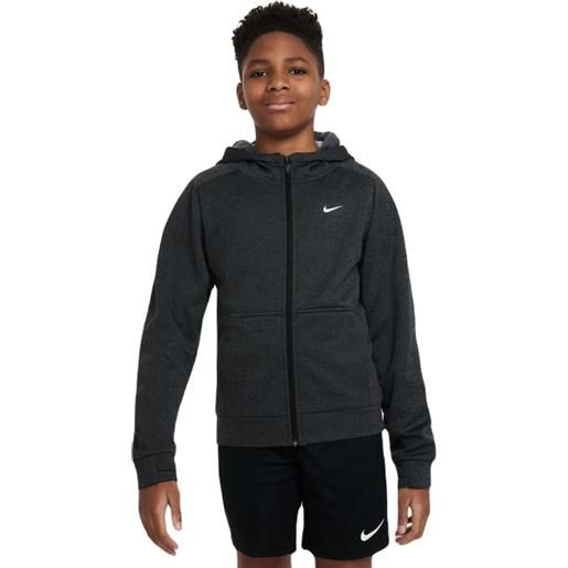 Nike felpa per ragazzi Nike therma-fit multi+ full-zip training hoodie -black/anthracite/white