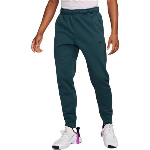 Nike pantaloni da tennis da uomo Nike therma-fit tapered fitness pants - deep jungle/deep jungle/black