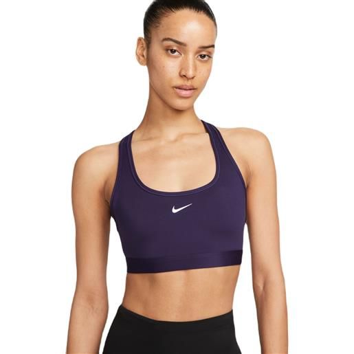 Nike reggiseno Nike swoosh light support non-padded sports bra - purple ink/white