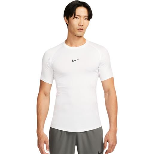 Nike abbigliamento compressivo Nike pro dri-fit tight short-sleeve fitness top - white