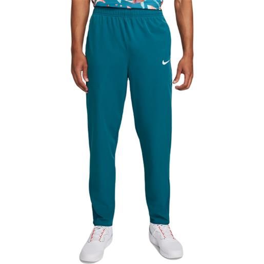 Nike pantaloni da tennis da uomo Nike court advantage trousers - geode teal/geode teal/white