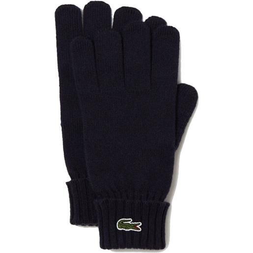 Lacoste guanti Lacoste wool jersey gloves - navy blue