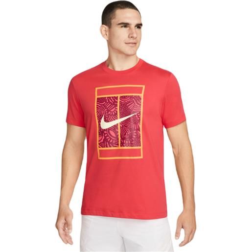 Nike t-shirt da uomo Nike court dri-fit tennis t-shirt - track red