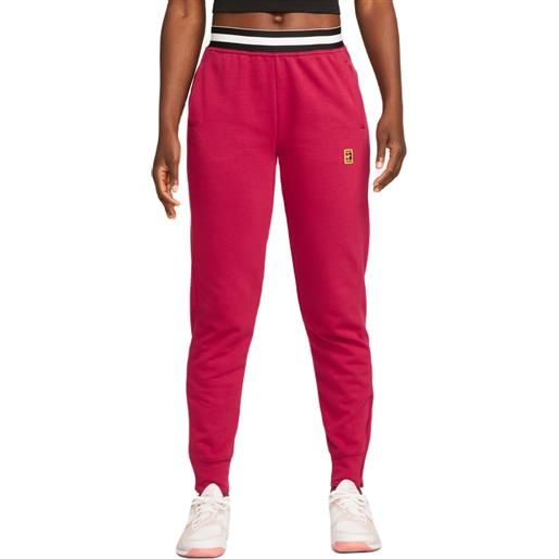 Nike pantaloni da tennis da donna Nike dri-fit heritage core fleece pant - noble red