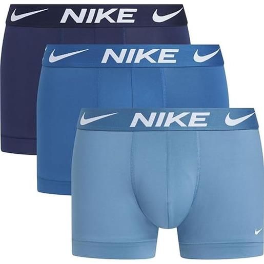 Nike boxer sportivi da uomo Nike dri-fit essential micro trunk 3p - noise aqua/industrial blue/midnight blue