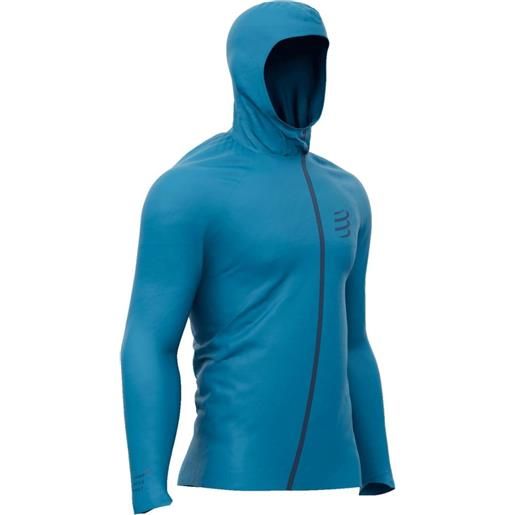 Compressport giacca da tennis da uomo Compressport hurricane waterproof 10/10 jacket - mosaic blue