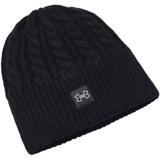 Under Armour cappello invernale Under Armour halftime cable knit beanie - black