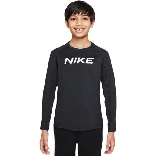 Nike maglietta per ragazzi Nike pro dri-fit long sleeve top - black