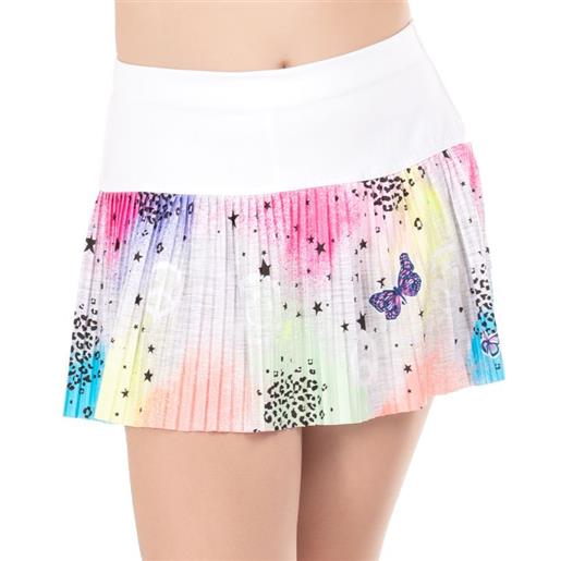 Lucky in Love gonnellina per ragazze Lucky in Love novelty print graffiti squad pleated skirt - multicolor