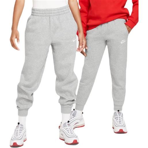 Nike pantaloni per ragazze Nike kids club fleece jogger - dark grey heather/base grey/white