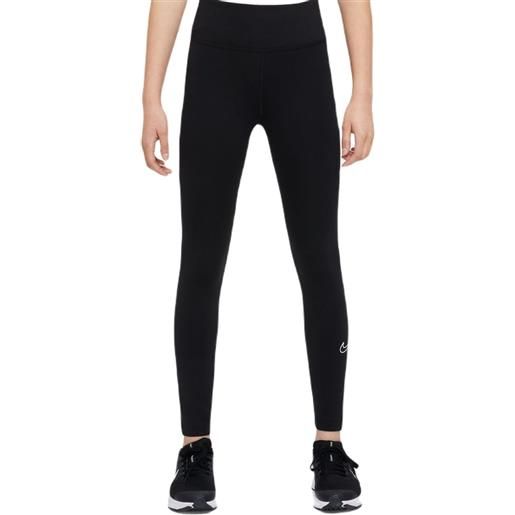 Nike pantaloni per ragazze Nike therma-fit one outdoor play leggins - black/white