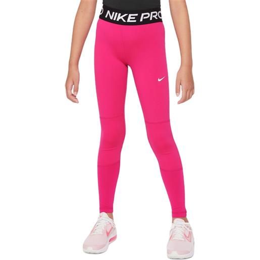 Nike pantaloni per ragazze Nike pro dri-fit leggings - fireberry/black/white