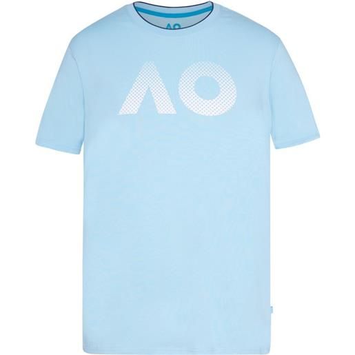 Australian Open t-shirt da uomo Australian Open t-shirt ao textured logo - light blue