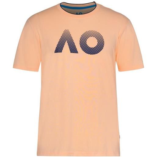 Australian Open t-shirt da uomo Australian Open t-shirt ao textured logo - mellow peach