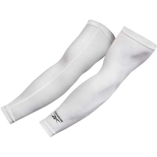 Reebok abbigliamento compressivo Reebok arm sleeves 2p - white